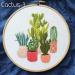 Highkick Cactus Series Embroidery Starter Kit for Adults - Stamped Pattern, Floss, Needles, and Hoop Included! Perfect for Beginners - Buy Online on GoSupps.com