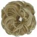 Messy Bun Hair Piece Scrunchies Extension | Curly Wavy Updo Synthetic Chignon Ponytail | Ash Blonde Mix Bleach Blonde | Hair Accessories for Women/Girls - Buy Online on GoSupps.com