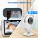 Taktark Baby Monitor with Camera - 4.3 Video Babyphone Night Vision Intercom Digital Zoom & Temperature Monitoring - BM612-EU - Buy Online on GoSupps.com
