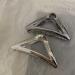 Silver Triangle Hair Claw Clip for Women and Girls - Non-Slip Medium Metal Hair Clamp for Thick Hair - Stylish Hair Accessory - Buy Online on GoSupps.com