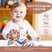 MCGMITT Baby Rattle Teething Ball Toy for 0-12 Month Babies - Soft Silicone Sensory Teether & Shaker Toy (Caramel) - Buy Online on GoSupps.com
