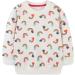 Girls Cotton Sweatshirt | Long Sleeve Casual Jumper | Toddler T-Shirt for Ages 1-12 | White | Size 4-5 Years - Buy Online on GoSupps.com