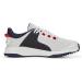 PUMA Men's Fusion Grip Golf Shoe - Size 42 EU | White Silver & Navy - International Shipping Available - Buy Online on GoSupps.com