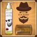 Huile de ricin barbe + peigne barbe en bois de santal antistatique - 500 ml