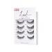 KISS Lash Couture Jubilee Faux Mink False Eyelashes Multipack - Knot-Free Reusable Fake Lashes - 4 Pairs of Easy-to-Apply, Contact Lens Friendly, Ultrafine Synthetic Lashes - Buy Online on GoSupps.com