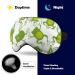 Different Jumping Frogs Sleep Mask Eye Cover | Adjustable Strap, Blocks Light, Night Travel Nap Blindfold for Men Women - Buy Online on GoSupps.com