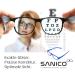 Sanico Fashionable Blue 1.5 Dioptria Reading Glasses - Unisex Optical Aid for Men & Women | Blue Light Blocking I Model Adige - Buy Online on GoSupps.com