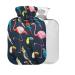 Exotic Birds Hot Water Bottle with Cover 2L Large for Pain Relief