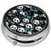 Panda Cute Face Round Pill Box - 3 Compartment Travel Organizer for Easy Medication Storage - Buy Online on GoSupps.com