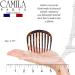 Camila Paris CP2431 Small Rounded Tortoise Shell French Twist Side Comb - Strong Hold Hair Clip for Women Bun Chignon - No Slip Styling, Made in France - Buy Online on GoSupps.com