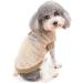 Zunea Fleece Winter Jacket for Small Dogs - Warm & Soft Puppy Coat with D-Ring for Chihuahua & Cats - Cozy Cold Weather Clothing - XL Brown - Buy Online on GoSupps.com