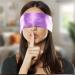 2 Pcs Silk Satin Blindfold Eye Mask for Sleeping - 155cm / 62 Silk Eye Covers - Black & Purple Satin Sleep Mask - Buy Online on GoSupps.com