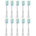 Toothbrush Replacement Heads Compatible with Philips Sonicare Replacement Heads Electric Brush Head for 4100 5100 6100 9023 W Optimal Plaque Control 10 Pack Green-blue 1 Count (Pack of 10)