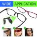 SULIVES Silicone Glasses Nose Pads Stick on Non-Slip Nose Pads Spectacle Nose Pads for Glasses Eyeglasses Sunglasses (Black) - Buy Online on GoSupps.com