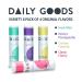 DAILY GOODS Natural Lip Balm Pack with Cocoa Butter and Coconut Oil - Pomegranate, Coconut, Cherry, Spearmint Flavors - Vitamin E Enriched - 8 Pack 0.15 oz Tubes - Buy Online on GoSupps.com