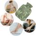 Naanle Hot Water Bottle - 1L Transparent Green Leaves | Pain Relief & Heat Therapy for Back Hands & Feet - Buy Online on GoSupps.com