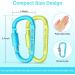 Craebuer 4 Pack 3 inch Aluminum D-Ring Carabiner Clips - Locking Snap Hook for Outdoor Camping & Hiking - Buy Online on GoSupps.com