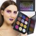 12 Colors Glitter Powder Makeup Palette - Professional Long Lasting Shimmer Eyeshadow | Mineral Pressed Glitter for All Skin Types - Buy Online on GoSupps.com