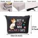 Cat Gifts Make-Up Bag | Just A Girl Who Loves Cats | Perfect Cosmetic Bag for Cat Lovers | Ideal Gifts for Women & Cat Owners | Black Cat Travel Bag - Buy Online on GoSupps.com