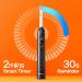 Bitvae R2 Rotating Electric Toothbrush for Adults with 8 Brush Heads Travel Case 5 Modes Rechargeable Power Toothbrush with Pressure Sensor 3 Hours Fast Charge for 30 Days Black Black 1 Pack - Buy Online on GoSupps.com