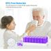 ZIKEE 30 Day Pill Organizer Monthly Portable - 32 Compartments AM PM for Vitamins, Fish Oil, Medications - Purple - Buy Online on GoSupps.com