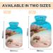 Soft Velvet Heat Bottle with Hawaiian Sea Turtle - 1L Warming Bag for Pain Relief Hot & Cold Compress Body Bed Warmer - Buy Online on GoSupps.com