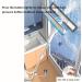 Spray Window Cleaning Squeegee Kit with Sewage Collector and 3 Pads 4 in 1 Window Cleaner Squeegee with Extension Pole Shower Door Squeegee for Bathroom Window Mirror Tile Wall - Buy Online on GoSupps.com