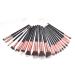 Soft Nylon Hair 20pcs Makeup Brush Set - Foundation & Loose Powder - Black Gold - Premium Quality - Buy Online on GoSupps.com
