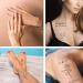 Tattoonova Realistic Temporary Tattoo Set - 48 Inspirational Designs for Women and Girls - Buy Online on GoSupps.com
