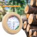 Fivtsme 2 in 1 Sauna Thermometer Hygrometer - Premium Quality Wooden Frame 145mm Heat-Resistant Sauna Accessories - Buy Online on GoSupps.com