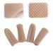 Healeved 2 Pairs Finger Guard Silicone Gel Protector Sleeves for Finger and Toe - Makeup Pearlescent - Buy Online on GoSupps.com