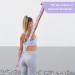Buy Ablelo Yoga Stretching Strap - 8 Loops for Effective Stretching | Ideal Yoga Accessory for Pilates Gymnastics & Dance - Purple - Buy Online on GoSupps.com