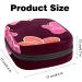 Stylish Menstruation Pad Bag with Zipper | Cute Red Flower Design - Women's Tampon & Napkin Organizer - Buy Online on GoSupps.com
