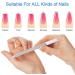 6-Piece Nail File Set Stainless Steel Double-Sided Nail File Buffer File Nail File Suitable for Salon Family and Travel - Buy Online on GoSupps.com