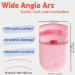 Whalrace Portable Eyelash Curler Set - Long Lasting Natural Curls for Women - Pink Round Design - Buy Online on GoSupps.com