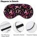 Shop Pink Ribbon Sleep Mask for Women | Adjustable Eye Shades with Elastic Strap - Perfect for a Restful Sleep - Buy Online on GoSupps.com