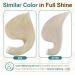 Full Shine 24 Inch Tape In Hair Extensions - Double Sided Remy Human Hair #60 Platinum Blonde, Silky Straight - 20 Pieces, 50g - Buy Online on GoSupps.com