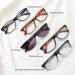 Efe Black Reading Glasses 5-Pack | Stylish Rectangle Readers for Men & Women | Multi-Colored 1.5x Feather Hinges - Buy Online on GoSupps.com