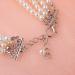 Balacoo 4 Row Pearl Necklace with Rhinestone Heart Charm for Pets - Size M - Buy Online on GoSupps.com