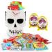 Halloween Skull White Bucket with 1lb Assorted Candies - Perfect Candy Basket for Kids, Girls, Boys, Toddlers & College Students - Buy Online on GoSupps.com