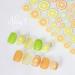 Fruit Nail Art Stickers - 3D Self-Adhesive Decals for Manicure - Summer Lemon Cherry Orange Grapefruit - Nail Decoration for Women and Girls - 3 Sheets - Buy Online on GoSupps.com