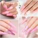 Yueshop 6x 8ml Gel Nail Polish Set - White, Nude, Pink & Glitter | Soak Off UV/LED Polish with Gel Nail Lamp | Manicure Beauty Gifts for Women - Buy Online on GoSupps.com