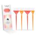 Vellen Hair color brush set 4 different sizes for smooth use perfect for hair coloring and balayage reusable and washable-peach/orange