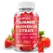 Magnesium Citrate Gummies 600mg for Women Men High Absorption Magnesium Supplement Gummies for Calm Relaxation Muscle Health Vegan Strawberry Flavor 60 Count 60 Count (Pack of 1)