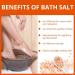 Himalayan Pink Bath Salt with Marula Oil Infused Crystals - 21.2 Oz Cork Jar for Muscle Relaxation and Foot Soak - Buy Online on GoSupps.com