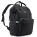 Kiddycare-backpack/wrap backpack with 15 pockets hard-wearing baby wrap pocket high quality with isotherm bottle compartment maternity bag black unit size
