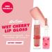 Lime Crime Wet Cherry Lip Gloss Bitter Cherry - Vegan Plumping Gloss with Cherry Scent - Soft Brown Nude Shade for Ultra Glossy Sheen - Buy Online on GoSupps.com