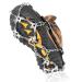 Doormoon Crampons Ice Cleats for Hiking, Adjustable 19 Stainless Steel Spikes Shoes Cover Snow Grips for Boots Shoes Anti Slip for Men Women M: US:5-8 ECR 36-41