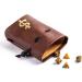 PU Leather Dice Bag Drawstring Pouch for D&D Dice & Coins - BROWN - Buy Online on GoSupps.com