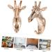 STOBAZA 3pcs Animal Clothes Hook Ornament Retro Keychain Shelf Holders Pegs Creative Wall Hook Rural Antlers 8X8X14CMx3pcs Goldenx3pcs - Buy Online on GoSupps.com